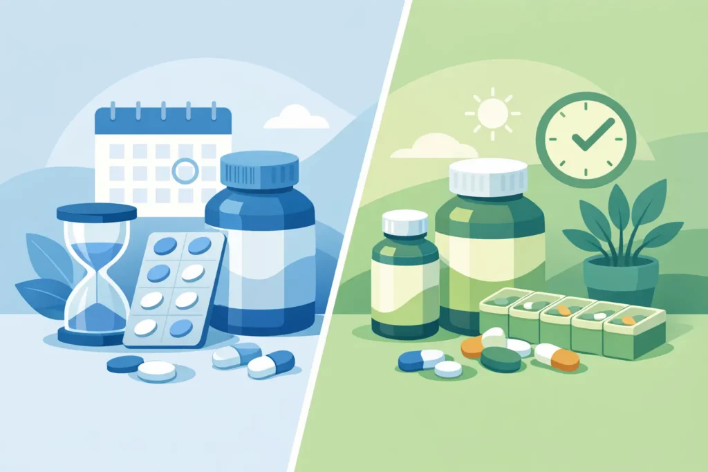 Occasional Versus Daily Supplements Compared